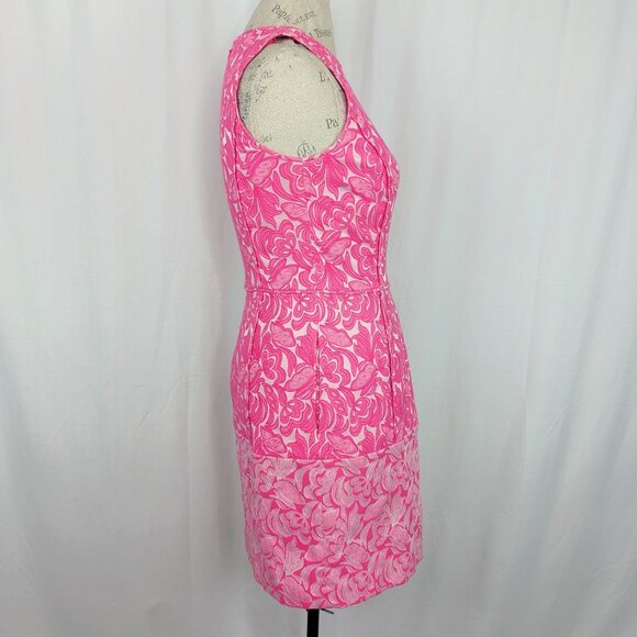 Cynthia Steffe Pink Dress 4 Jacquard Aniston - Picture 7 of 10